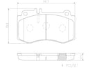 Brembo Front NAO Ceramic OE Equivalent Brake Pad - Mercedes-Benz E550 10-11-4