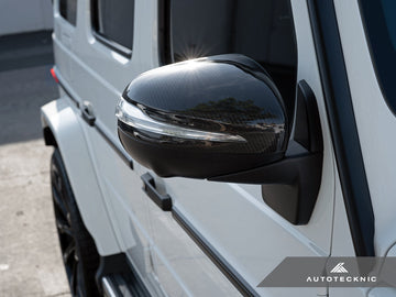 AutoTecknic Replacement Dry Carbon Mirror Covers - Mercedes-Benz X167 GLS - 0