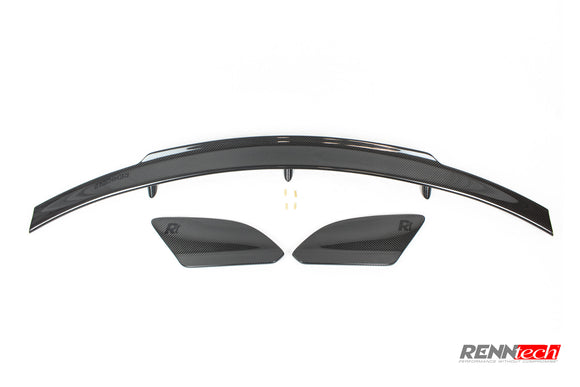 RENNtech | C190 | AMG GT R | Rear Wing Lip w/End Plates | Carbon Fiber