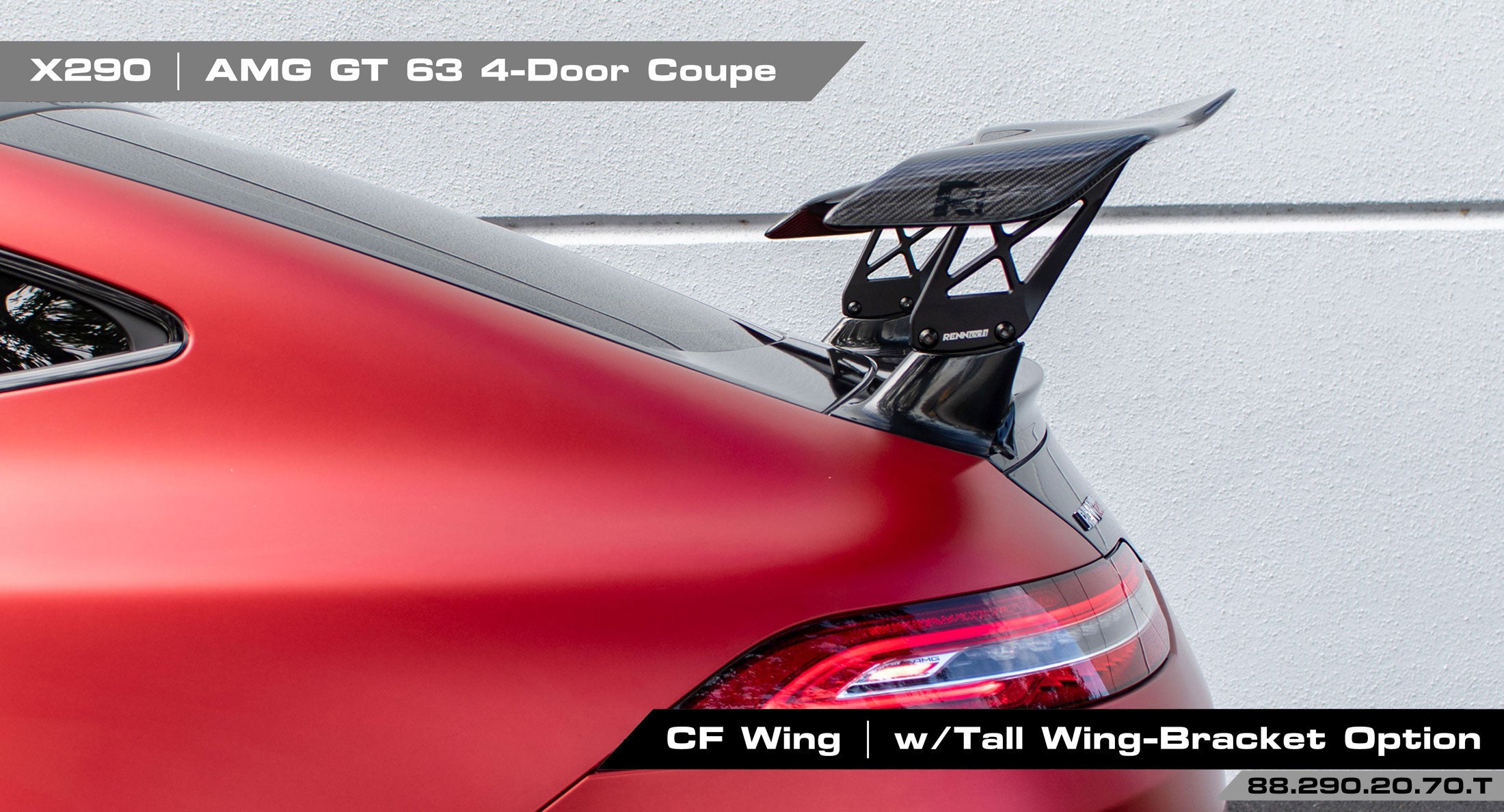 RENNtech | X290 | AMG GT 4-Door Coupe | Rear Wing | Carbon Fiber