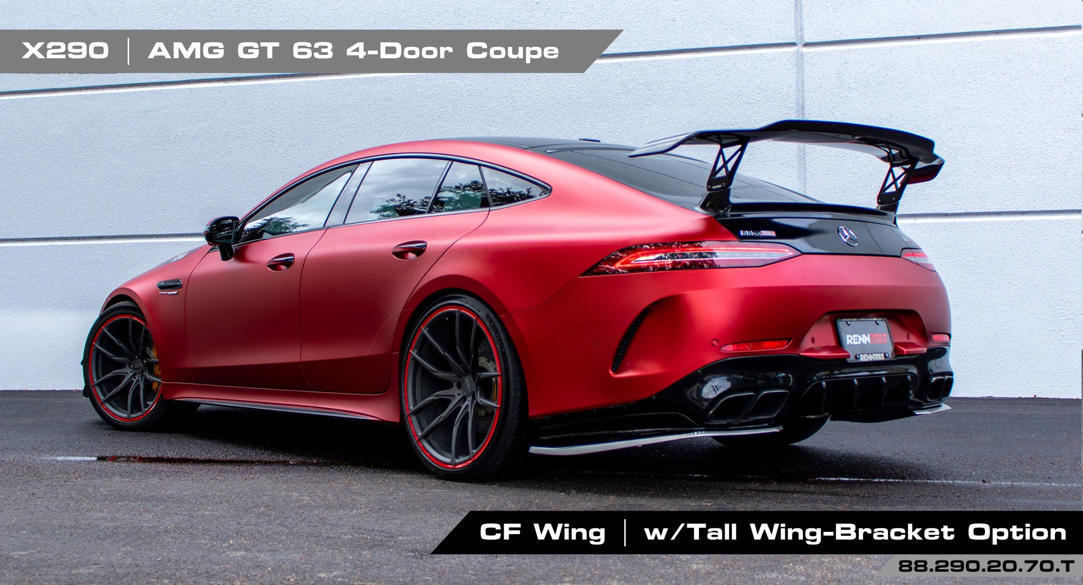 RENNtech | X290 | AMG GT 4-Door Coupe | Rear Wing | Carbon Fiber