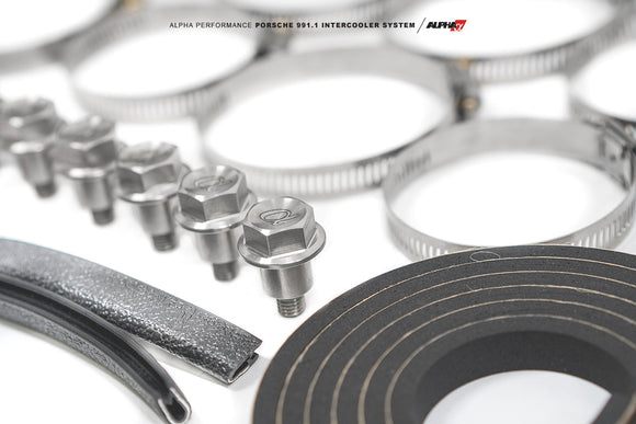 AMS Performance - ALPHA Porsche 991.1 Turbo / Turbo S Intercooler Kit With Carbon Fiber Shrouds