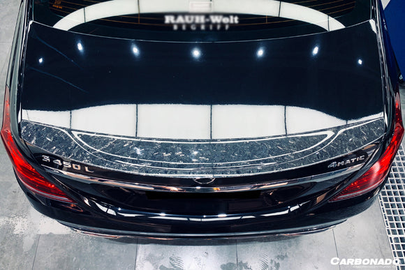 Carbonado 2014-2020 Mercedes Benz S Class W222 Sedan S63 S65 AMG RT Style Carbon Fiber Trunk Spoiler