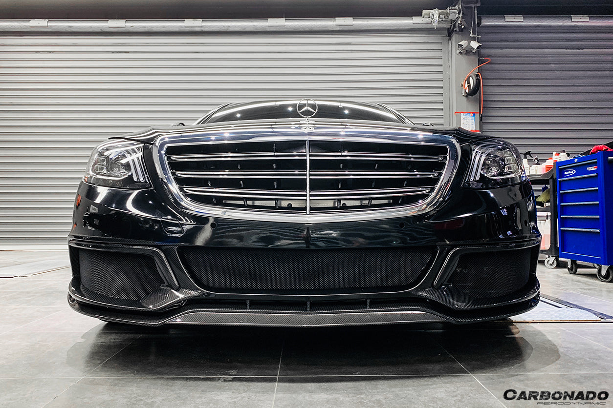 Carbonado 2017-2020 Mercedes Benz W222 Sedan BRS-2019 Style Front Bump ...