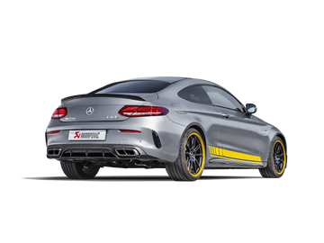 Akrapovic 16-17 AMG C63 Coupe Evolution Line Cat Back (Titanium) w/ Carbon Tips (Req. Link Pipe) - 0