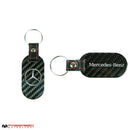 Fabspeed Mercedes Silver Star & Script Carbon Fiber Keyring-1