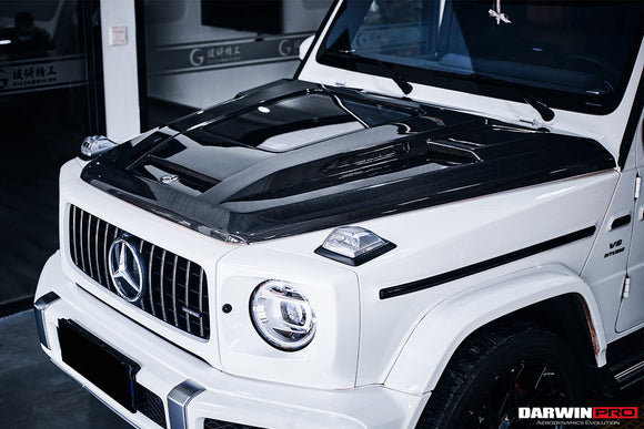 2019-2023 Mercedes Benz W464 G-Class G Wagon G500 & G550 & G63AMG IMP Performance Partial Carbon Fiber Hood