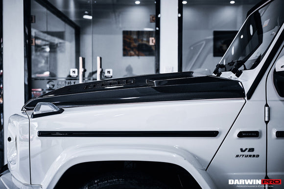 2019-2023 Mercedes Benz W464 G-Class G Wagon G500 & G550 & G63AMG IMP Performance Partial Carbon Fiber Hood