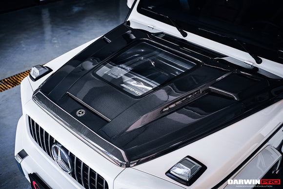 2019-2023 Mercedes Benz W464 G-Class G Wagon G500 & G550 & G63AMG IMP Performance Partial Carbon Fiber Hood