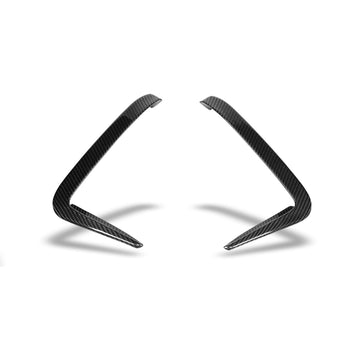 BMW M8 F91 F92 F93 Carbon Fiber Rear Bumper Canards - 0