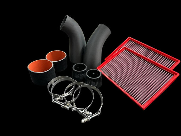 ModalWorks AMG GT StealthFlow Intakes carbon inlet system with couplers, clamps, and optional BMC filters