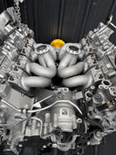ModalWorks M177 equal-length manifolds installed in an AMG hot-vee engine