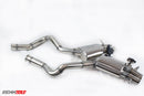 RENNtech W205 C63 C63 S sedan stainless steel sport mufflers with electronic valves - view 4