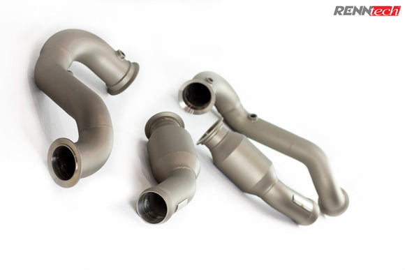 RENNtech 200-Cell Sport Catted Downpipes – AMG GT / GT S / GT C / GT R C190 M178 – product image 1