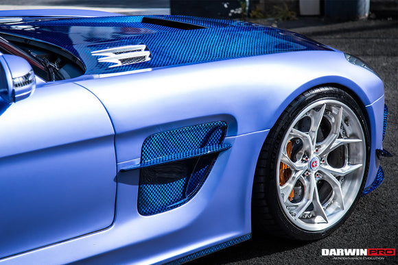 DarwinPRO Aerodynamics DarwinPRO 2010-2015 Mercedes Benz W197 SLS AMG BKSS Style Side Skirts & Fender