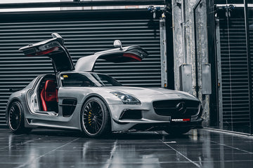 DarwinPRO Aerodynamics DarwinPRO 2010-2015 Mercedes Benz W197 SLS AMG BKSS Style Side Skirts & Fender