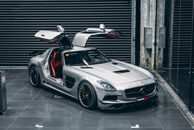 DarwinPRO Aerodynamics DarwinPRO 2010-2015 Mercedes Benz W197 SLS AMG BKSS Style Carbon Fiber Hood