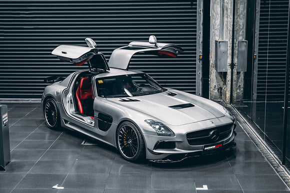 DarwinPRO Aerodynamics DarwinPRO 2010-2015 Mercedes Benz W197 SLS AMG BKSS Style Carbon Fiber Hood