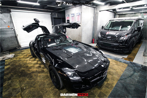 DarwinPRO Aerodynamics 2010-2015 Mercedes Benz W197 SLS AMG IMP Performance Carbon Fiber Hood