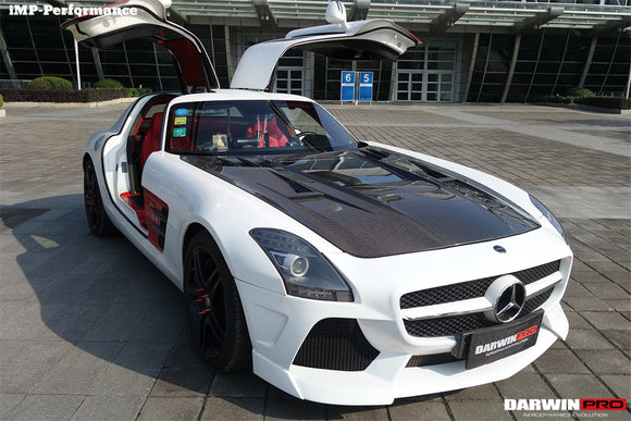 DarwinPRO Aerodynamics 2010-2015 Mercedes Benz W197 SLS AMG IMP Performance Carbon Fiber Hood