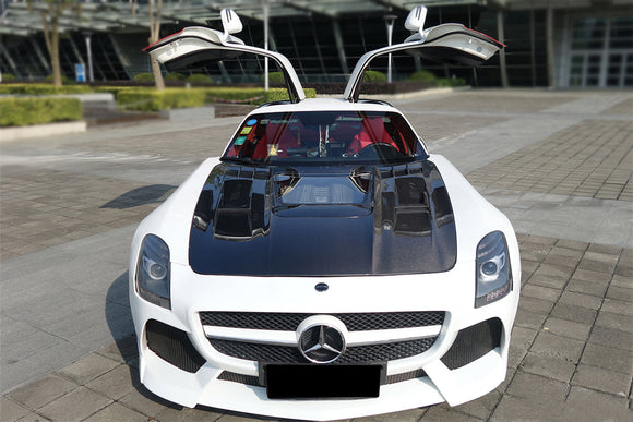 DarwinPRO Aerodynamics 2010-2015 Mercedes Benz W197 SLS AMG IMP Performance Carbon Fiber Hood