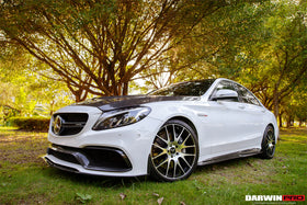 2015-2021 Mercedes Benz W205 C63/S AMG Sedan Carbon Fiber Side Skirts Extension - 0