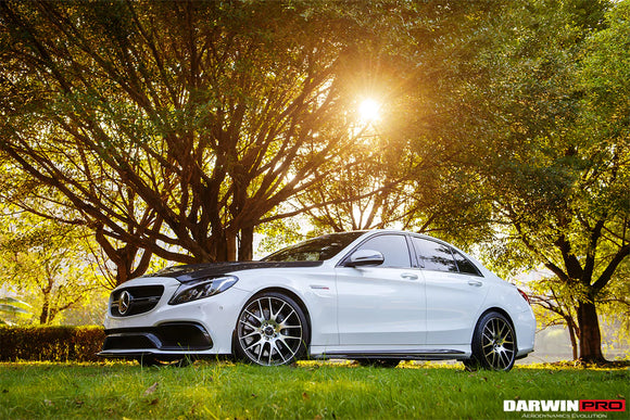 2015-2021 Mercedes Benz W205 C63/S AMG Sedan Carbon Fiber Side Skirts Extension