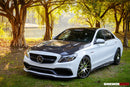 2015-2021 Mercedes Benz W205 C63/S AMG Sedan Carbon Fiber Side Skirts Extension-4