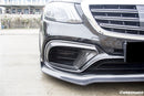 Carbonado 2017-2020 Mercedes Benz S63 W222 Sedan BRS Style Front Lip-3