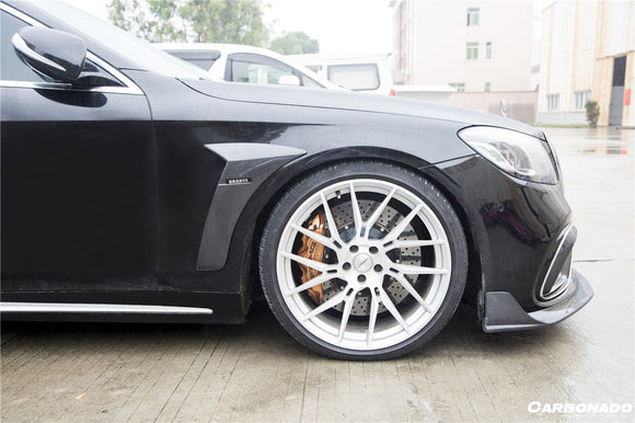Carbonado 2017-2020 Mercedes Benz S63 W222 Sedan BRS Style Front Lip
