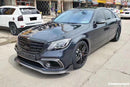 Carbonado 2017-2020 Mercedes Benz S63 W222 Sedan BRS Style Front Lip-11