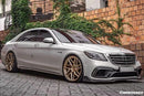 Carbonado 2017-2020 Mercedes Benz S63 W222 Sedan BRS Style Front Lip-12