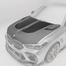 BMW X6M F96 PRE LCI Carbon Fiber Hood-2