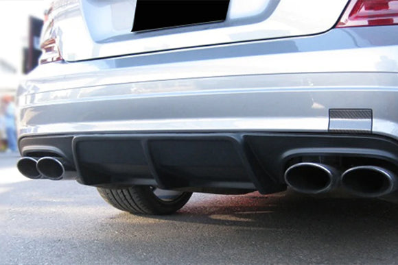2008-2011 Mercedes Benz W204 C63 AMG AK Style Carbon Fiber Rear Lip