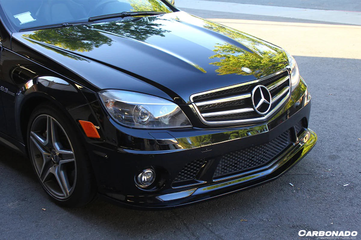 2008-2011 Mercedes Benz W204 C63 AMG AK Style Carbon Fiber Front Lip