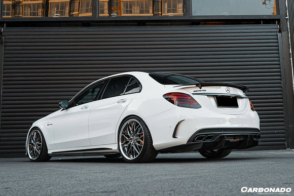 2015-2021 Mercedes Benz W205 C63/S AMG Sedan PS Style Rear Diffuser