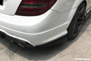 2012-2014 Mercedes Benz W204 C63 AMG RZS Style Carbon Fiber Rear Bumper Caps-6