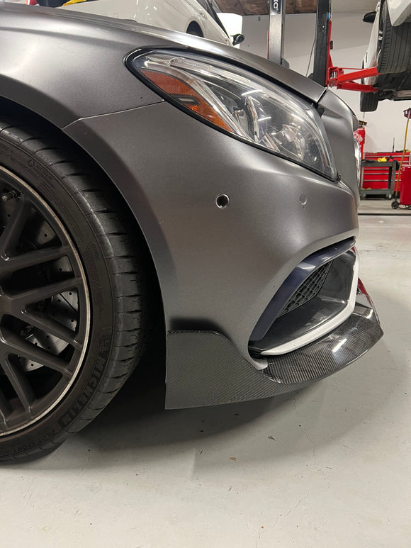 W205 Carbon fiber front lip Coupe/Sedan