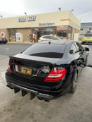 Carbon Fiber Big Fin Diffuser C63 ( Sedan / Coupe )-4