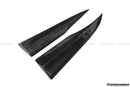 2012-2014 Mercedes Benz W204 C63 AMG RZS Style Carbon Fiber Rear Bumper Caps-1