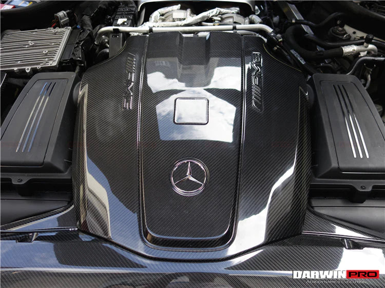 2015-2020 Mercedes Benz AMG GT/GTS Autoclave Carbon Fiber Engine Cover Replacement-3