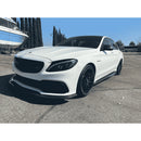 W205 C63 Carbon Fiber Side Skirts-2