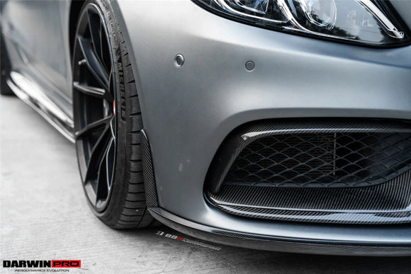 2015-2021 Mercedes Benz W205 C63/S AMG Carbon Fiber Front Canards