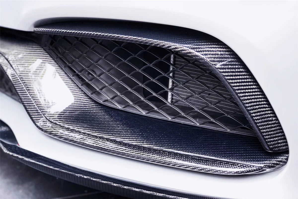 2015-2021 Mercedes Benz W205 C63/S AMG Carbon Fiber Front Canards