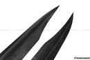 2012-2014 Mercedes Benz W204 C63 AMG RZS Style Carbon Fiber Rear Bumper Caps-2