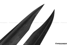 2012-2014 Mercedes Benz W204 C63 AMG RZS Style Carbon Fiber Rear Bumper Caps - 0