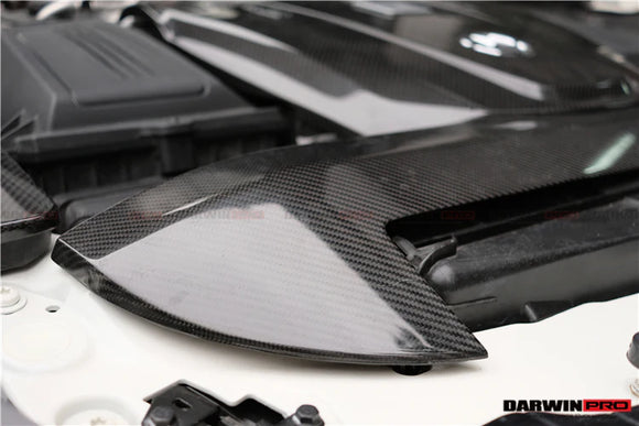 2015-2020 Mercedes Benz AMG GT/GTS Autoclave Carbon Fiber Radiator Cover Repalcement
