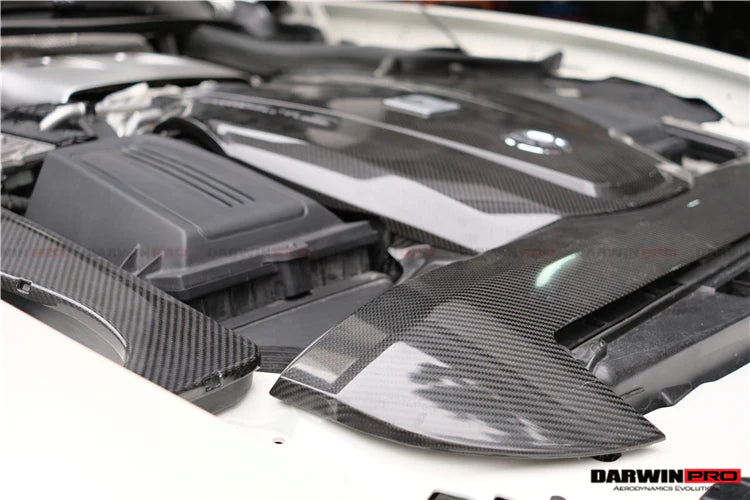 2015-2020 Mercedes Benz AMG GT/GTS Autoclave Carbon Fiber Radiator Cover Repalcement