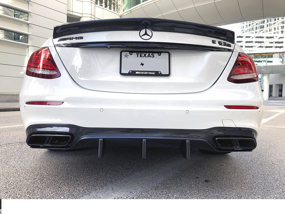 W213 E63/S Carbon Fiber Rear Trunk Spoiler - 0