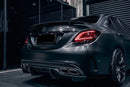 2015-2021 Mercedes Benz W205 C63/S AMG Sedan PS Style Rear Diffuser-8